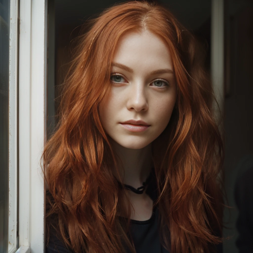 redhead haired woman with long red hair looking out of window, redhead woman, redhead girl, she is redhead, red head, flowing ginger hair, orange skin and long fiery hair, red haired goddess, woman with red hair, infp young woman, red hair girl, a redheaded young woman, with pale skin, beautiful redhead woman, long ginger hair