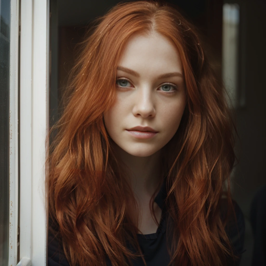 redhead haired woman with long red hair looking out of window, redhead woman, redhead girl, she is redhead, red head, flowing ginger hair, orange skin and long fiery hair, red haired goddess, woman with red hair, infp young woman, red hair girl, a redheaded young woman, with pale skin, beautiful redhead woman, long ginger hair