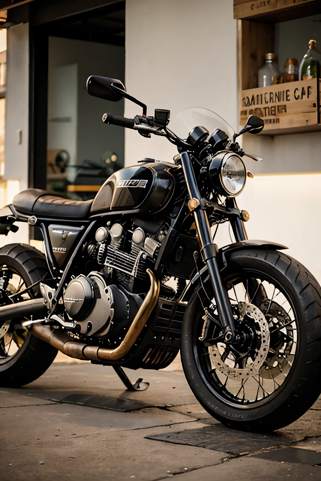 Tanque de gasolina tipo cafe racer moderno con capacidad de 15L para el cuadro de una ft125 italika