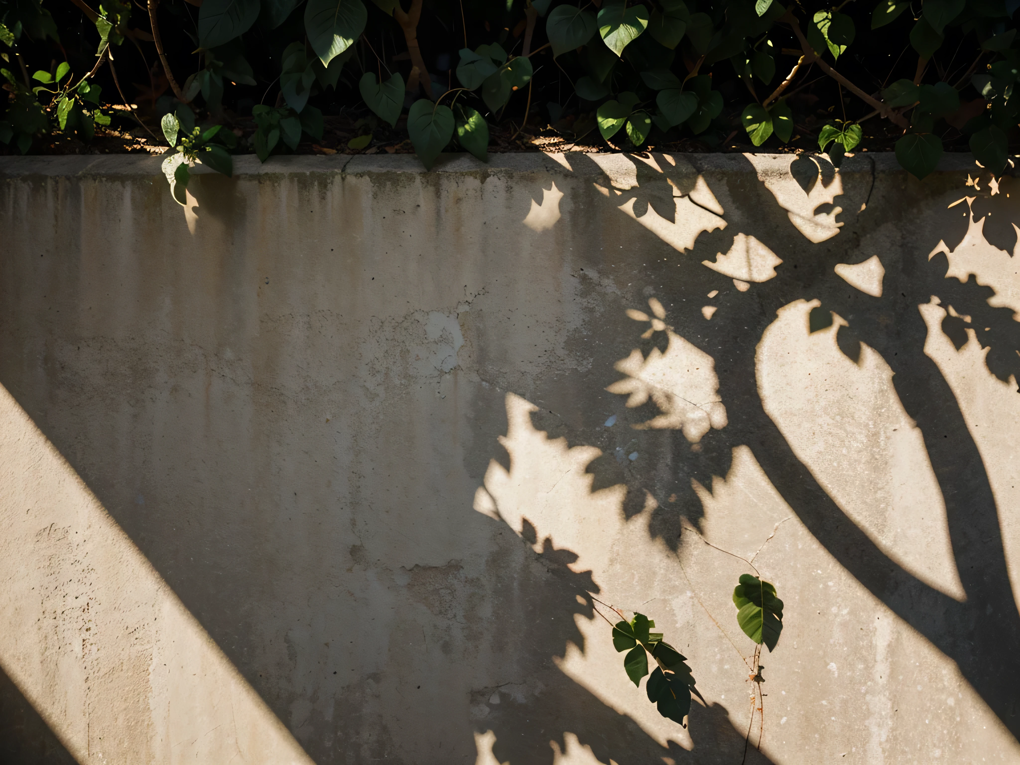Abstract background of texture of dim light and shadow of leaves