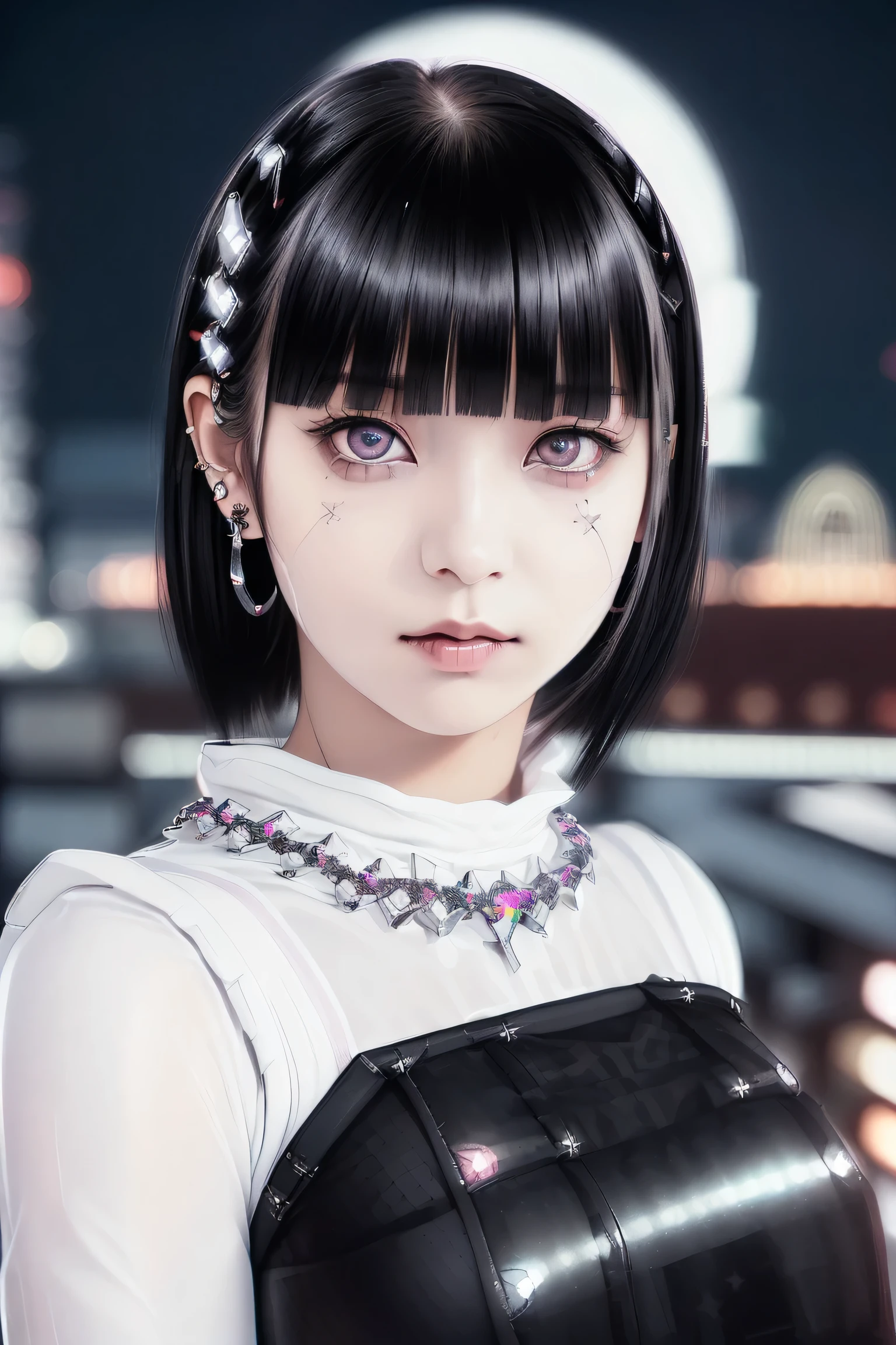 ((Rooftop of a building: 1,3)), ((Redhead, Goth_punk, alone, Medium Shot, Walking around Harajuku, ((night)), Blur, Neon Light, Rainbow Eyes, Starry Sky, Shiny red hair, White eyebrows, Shiny Hair, (Rainbow black hair), Earrings, good, jewelry, Blunt bangs, Busy eyes, Background Blur, Blur, hair ornaments, sight, short hair, Portraiture, Side Lock break ((Swedish girl, White skin, White)),((((Rooftop of a building: 1,3)), ((Goth_punk, alone, Medium Shot, Walking the rooftops of Harajuku, ((night)), Blur, Neon Light, Rainbow Eyes, Starry Sky, Shiny black hair, White eyebrows, Shiny Hair, (Rainbow black hair), Earring, good, jewelry, Blunt bangs, Busy eyes, Background Blur, Blur, hair ornaments, sight, short hair, Portraiture, Side Lock break ((Swedish girl, White skin, White)),((Women's Tight Combat Suit:1.3)), break (Gal: 1. 1),(Glamour: 1. 3),(night),(Supermodel: 1.3)),break ((earring, ring)), Cowboy Shot,((Tall people)),((Android)),((Look Up)),((Top Angle:1. 3)), From above, looking at the camera,((Event Companion)),((Thin see -through)) Tight-fitting underwear with straps)))), break (Gal: 1. 1),(Glamour: 1. 3),(night),(Supermodel: 1.3)) break ((earring, ring), Cowboy Shot,((Tall Man)),((Android)),((Top Angle:1. 3)),((From above, looking at the camera)),((Brothel, Soapland)),((Thin see -through)) Tight-fitting underwear with straps ))),((Not realizing that your nipples are visible through your stockings or underwear))),