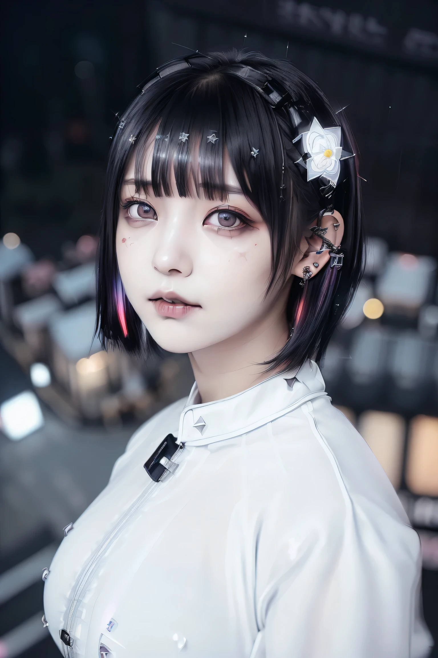 ((Rooftop of a building: 1,3)), ((Redhead, Goth_punk, alone, Medium Shot, Walking around Harajuku, ((night)), Blur, Neon Light, Rainbow Eyes, Starry Sky, Shiny red hair, White eyebrows, Shiny Hair, (Rainbow black hair), Earrings, good, jewelry, Blunt bangs, Busy eyes, Background Blur, Blur, hair ornaments, sight, short hair, Portraiture, Side Lock break ((Swedish girl, White skin, White)),((((Rooftop of a building: 1,3)), ((Goth_punk, alone, Medium Shot, Walking the rooftops of Harajuku, ((night)), Blur, Neon Light, Rainbow Eyes, Starry Sky, Shiny black hair, White eyebrows, Shiny Hair, (Rainbow black hair), Earring, good, jewelry, Blunt bangs, Busy eyes, Background Blur, Blur, hair ornaments, sight, short hair, Portraiture, Side Lock break ((Swedish girl, White skin, White)),((Women&#39;s Tight Combat Suit:1.3)), break (Gal: 1. 1),(Glamour: 1. 3),(night),(Supermodel: 1.3)),break ((earring, ring)), Cowboy Shot,((Tall people)),((Android)),((Look Up)),((Top Angle:1. 3)), From above, looking at the camera,((Event Companion)),((Thin see -through)) Tight-fitting underwear with straps)))), break (Gal: 1. 1),(Glamour: 1. 3),(night),(Supermodel: 1.3)) break ((earring, ring), Cowboy Shot,((Tall Man)),((Android)),((Top Angle:1. 3)),((From above, looking at the camera)),((Brothel, Soapland)),((Thin see -through)) Tight-fitting underwear with straps ))),((Not realizing that your nipples are visible through your stockings or underwear))),