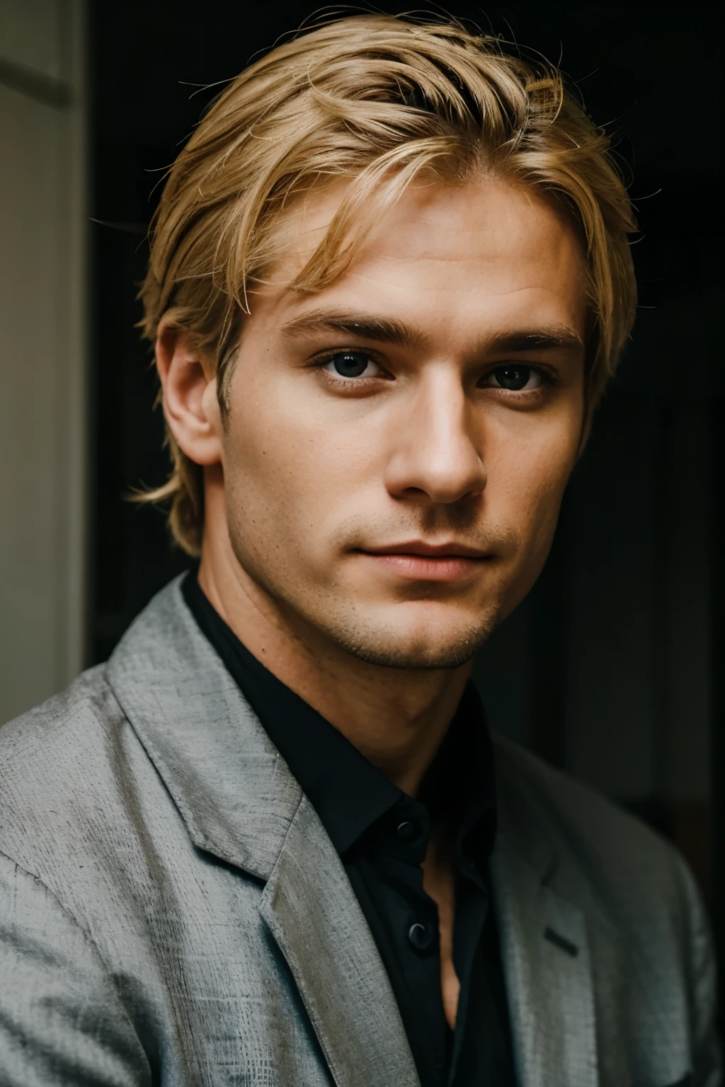 25 year German man with blonde hair