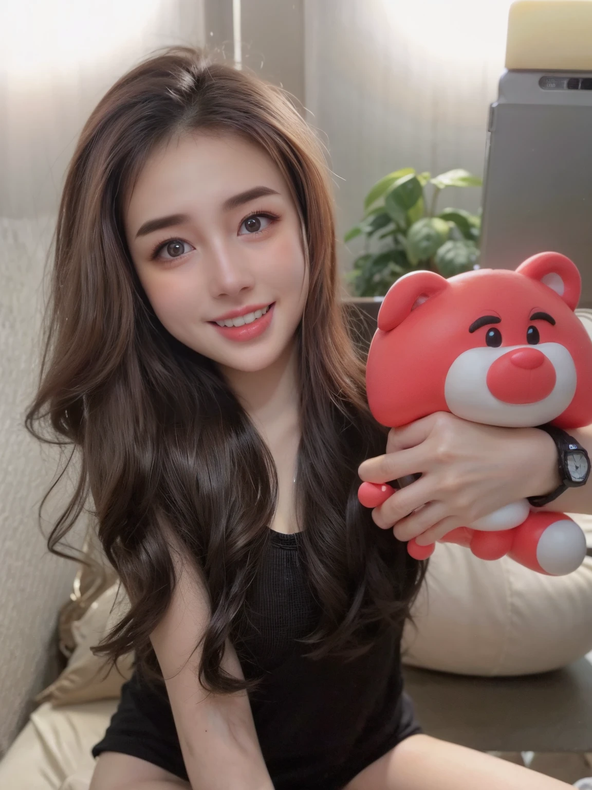 ((Best quality, 8k, Masterpiece :1.3)), Sharp focus :1.2, A pretty girl 24 years old with perfect figure :1.4, Slender abs :1.3, Raw photography、超A high resolution, full body, Ultra High Definition, (Photorealistic:1.4), Detailed Photo, Smiling, Sexy, Facing Camera, Close-up , (Photorealistic), (1girl), Beautiful Face, (Realistic Face),Beautiful Hairstyle, Realistic eyes, beautiful detail eyes, (realistic skin), beautiful skin, (sweater), absurd, attractive, ultra high resolution, ultra realistic, high definition, golden ratio,Good hands、10、high-reaster-piece、highest quality、head:1.3、((Hasselblad photo))、Fine Skin、crisp focus、(Light like a movie)、gentle lighting、Dynamic Ungle、[:(detailed face:1.2):0.2]、
Negative Pro,  Highly detailed face and skin texture, Detailed eyes, Double eyelid,huge breasts,masterpiece,super fine eyes,super fine hand, face zoom, perfect makeup,Dynamic Lighting