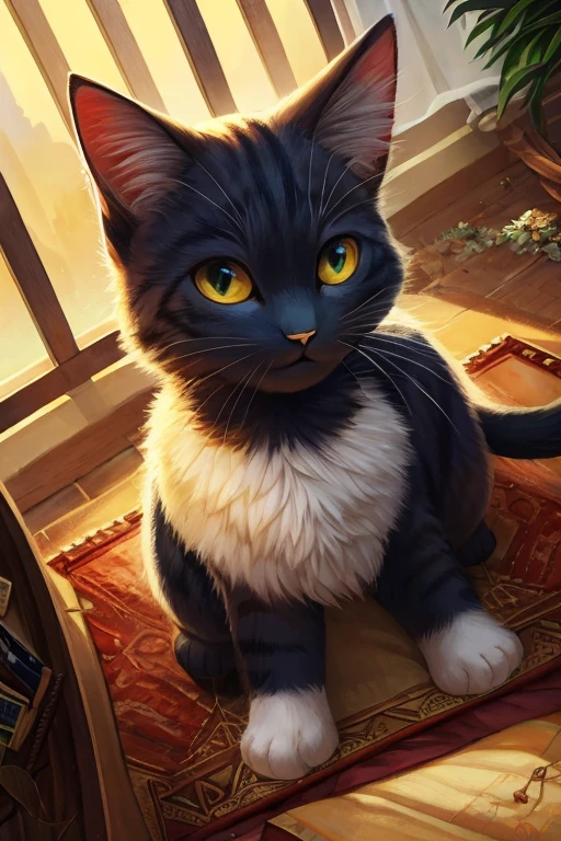 ((One cat)),((highest quality)), ((masterpiece)), (detailed),An illustration