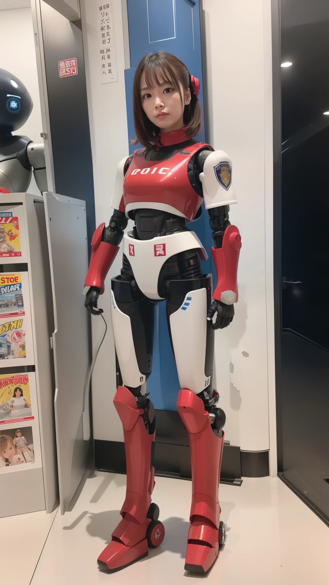 armored robot, Police, robot