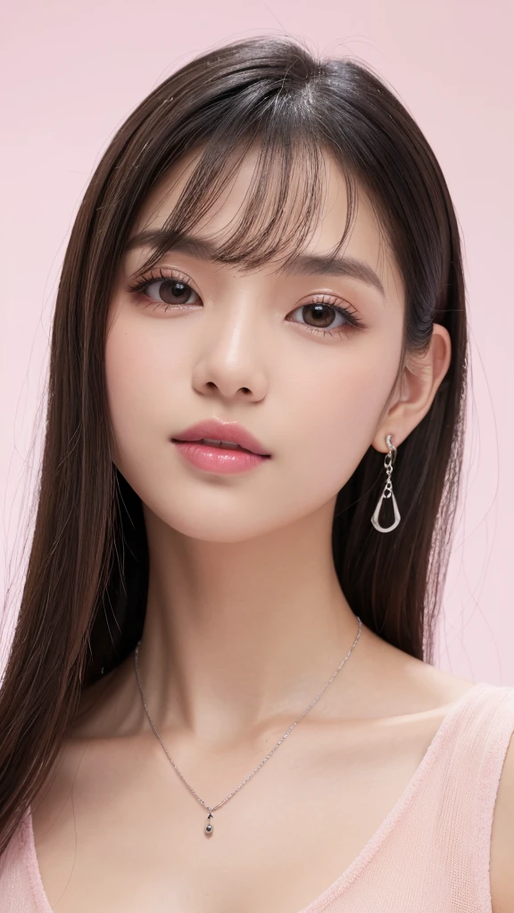 (8k, Photorealistic, Raw photo, Highest quality: 1.4),Japanese idol style1Beautiful girl of the person,18-year-old,Very short hairstyle,Silver Hair,Hang your hair over your ears,Wearing small earrings in the ears,Big, clear grey eyes,Long eyelashes,Tear bags,There is a blackhead under the left eye,Plump Cheeks,Wearing pink lipstick,Apply gloss over your lipstick for glossy, plump lips,A short pendant is hanging around her neck.,He is wearing a black diver's watch on his left wrist.,Both hands have pink nail polish on their nails,Both toenails have red nail polish,Smiling,Wearing an oversized white T-shirt,Wearing skin-tight, ripped jeans,She is wearing red high heels on her bare feet,She is wearing an anklet on her right ankle,She is surrounded by the gentle sunlight filtering through the trees.,Full body portrait