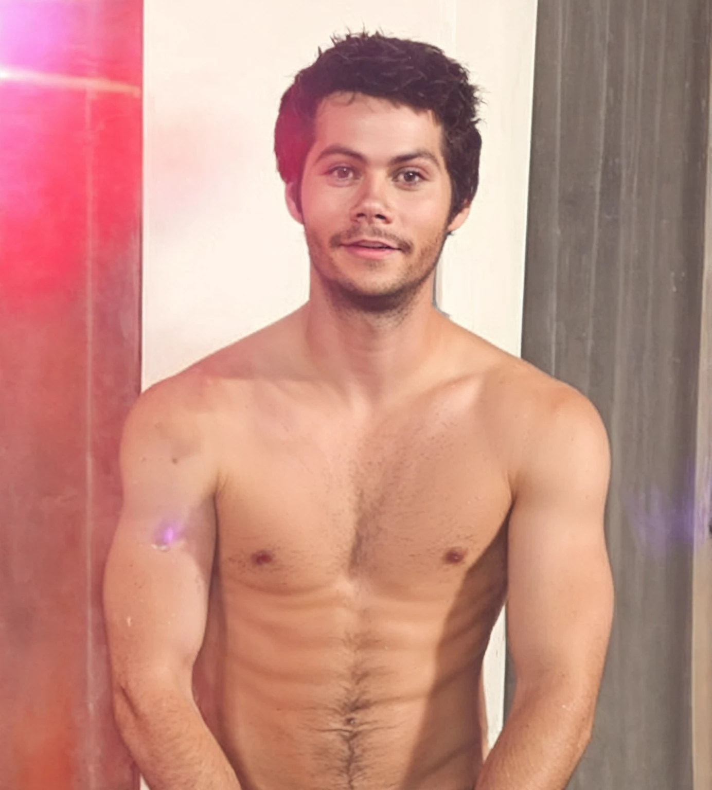 Hombre en un charco de agua sin camisa, sin camisa, sin camisa, inspirado en Dylan O'brien, cuerpo perfecto, sede, pecho desnudo, sexy movie pcalienteo, caliente, mirada sexy, cuerpo mojado, your palms are sweaty, stiles de wolf, pecho esponjoso, sin camisa :: alto detalle