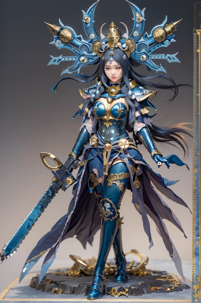 (Tabletop), Professional , masterpiece、highest quality、Photo Real , Depth of written boundary (Gemstone Silver Metal Body:1.9),(Matte Blue、Jewel Gold Weapon(Jewel Metal Body:1.4),Gorgeous metal weapons , Details of the Hero's Sword ,Forest Background、 Beautiful knife ,Warhammer 40K , Acquired sisterhood,Detailed decorative jeweled crown、Black Hair、Gangl Forest Background、美しい白people美people、1people、Dynamic Angle,(((Detailed diamond crown)))、Small Face、Laughter、sexyなポーズをとる、Castle background、Slender and beautiful female hands、(16k, RAW Photos, highest quality, High resolution), High-definition RAW color photos, Professionalの写真, (Layered silhouette: 1.2), Complex patterns, (Realistic, Photorealistic: 1.3), (Japanese Girls), Big Breasts、Very firm breasts、are not drooping、The cleavage is visible。Too much exposure、(NSFW)、Shine、(Detailed face: 1.2), (masterpiece: 1.5),Fine-grained beautiful skin, (cute: 1.2), (sexy), (highest quality: 1.2), (1peopleの女の子: 1.3), (solo, soloフォーカス), 完全に正常なpeople間の体型, people間の解剖学に忠実な女性の描写, A representation of a healthy, balanced and vibrant woman。Too much breast exposure。
「No deformed or unnatural body parts」No missing limbs。Normal number of heads, limbs。Head, limbs, and thickness are normal for height。The number of heads is one。Body length is anatomically normal。