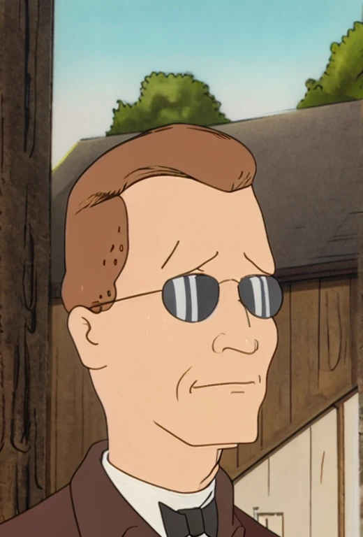 Hank Hill as a german aristocrat from the 1800s, 19th century, King of the Hill animation style