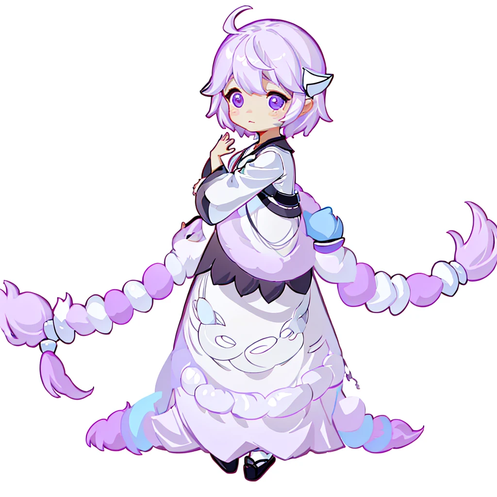 masterpiece,Little,cute、こたつでくつろぐ幼馴染のLittle***とLittle***、Relaxed facial expression、Mikan and cat kotatsu、sdcgsd、Milky white and purple gradient long hair、Double braid、Black and white diamond-shaped hair ornaments on both sides、Little***、The boy has two-tone white and light blue short hair.、Taking a nap together、Heartwarming、A fluffy world、ゆるcute世界、The best light source、