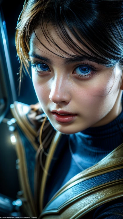 a girl in a tight combat suit, beautiful detailed eyes, beautiful detailed lips, extremely detailed eyes and face, long eyelashes, beautiful girl, dynamic pose, heroic, action, tactical, military, futuristic, advanced technology, intricate details, cinematic lighting, dramatic shadows, vibrant colors, sci-fi, concept art