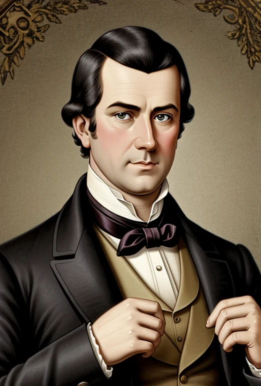 19th Century German aristocrat,1800s, 19th century, King of the Hill animation style, style of Mike Judge art