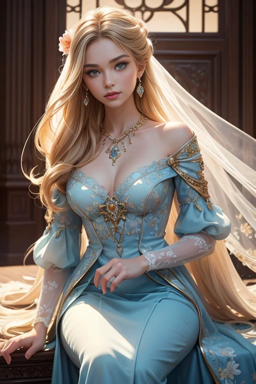 (masterpiece, highest quality, high resolution, 8k, difficulty: 1.2) photorealistic book cover in the genre of epic romantic fantasy, centered on a COUPLE (man and woman). Spring romantic fantasy in the center - a handsome tall handsome manly young man with long white hair up to half of his body, wearing armor, with a beautiful face stands behind a beautiful incredibly beautiful young femme fatale with long golden hair in a bright French dress, proportional, delicate, shimmering, beautiful faces, daytime bokeh, a fairy tale, mysterious, light spring color gamma, (Best quality, 8K, high resolution, Masterpiece: 1,2), Over-detailed (Realistic, Photorealistic, photorealistic-realistic: 1,37), Artistic design in a creative style, Historical, Classic, Exquisite, many colors, High detail, soft lighting, luxurious furnishings, dress with details, Bright flowers, exquisite jewelry, Unearthly atmosphere, Elegant pose, Graceful curves, Golden proportions of the body, Loose hair, Breathtaking textile patterns, Piercing blue eyes, Delicate floral decor, Dazzling set of crystal accessories, Mysterious and dreamy atmosphere, Impeccable attention to detail.