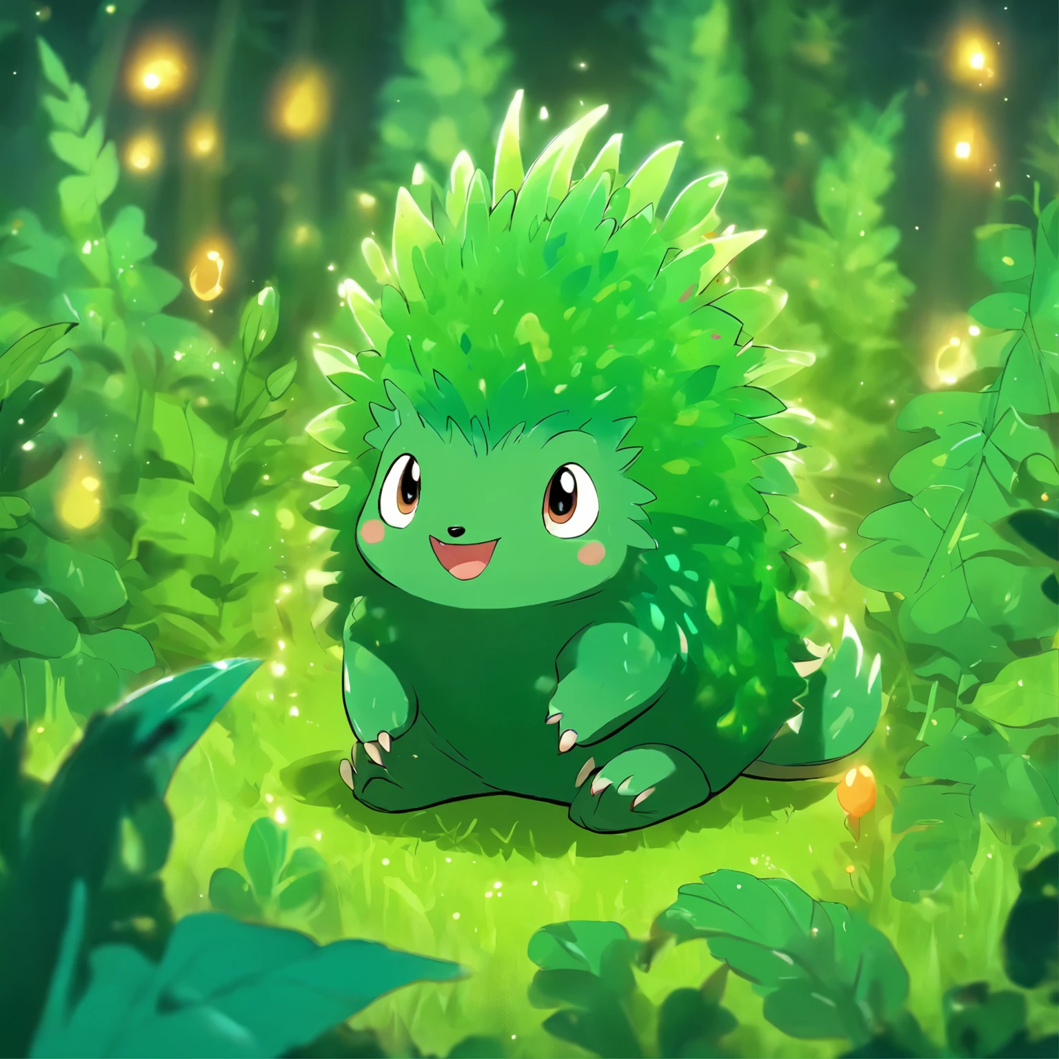 a close up of a green slug on a leafy surface, fluffy green belly, a plant monster, cute little creature, nudibranch, polychaeta, sea creature, plant monster, cute creature, vicious snapping alligator plant, alien plant, cute forest creature, curved horned dragon!, adorable glowing creature, beautiful!!!!!!!!!, that looks like a insect, head of green hedgehog