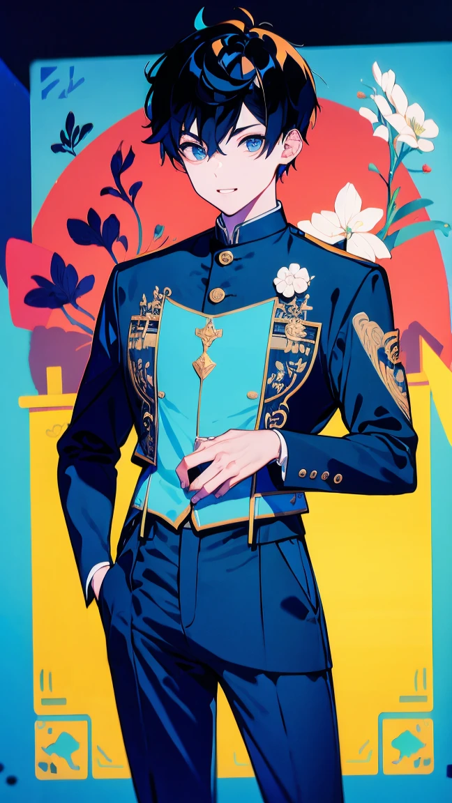 masterpiece , best quality , man , suit