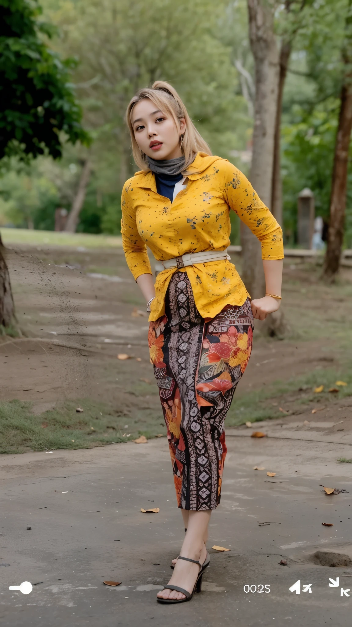 Indonesia plump woman.