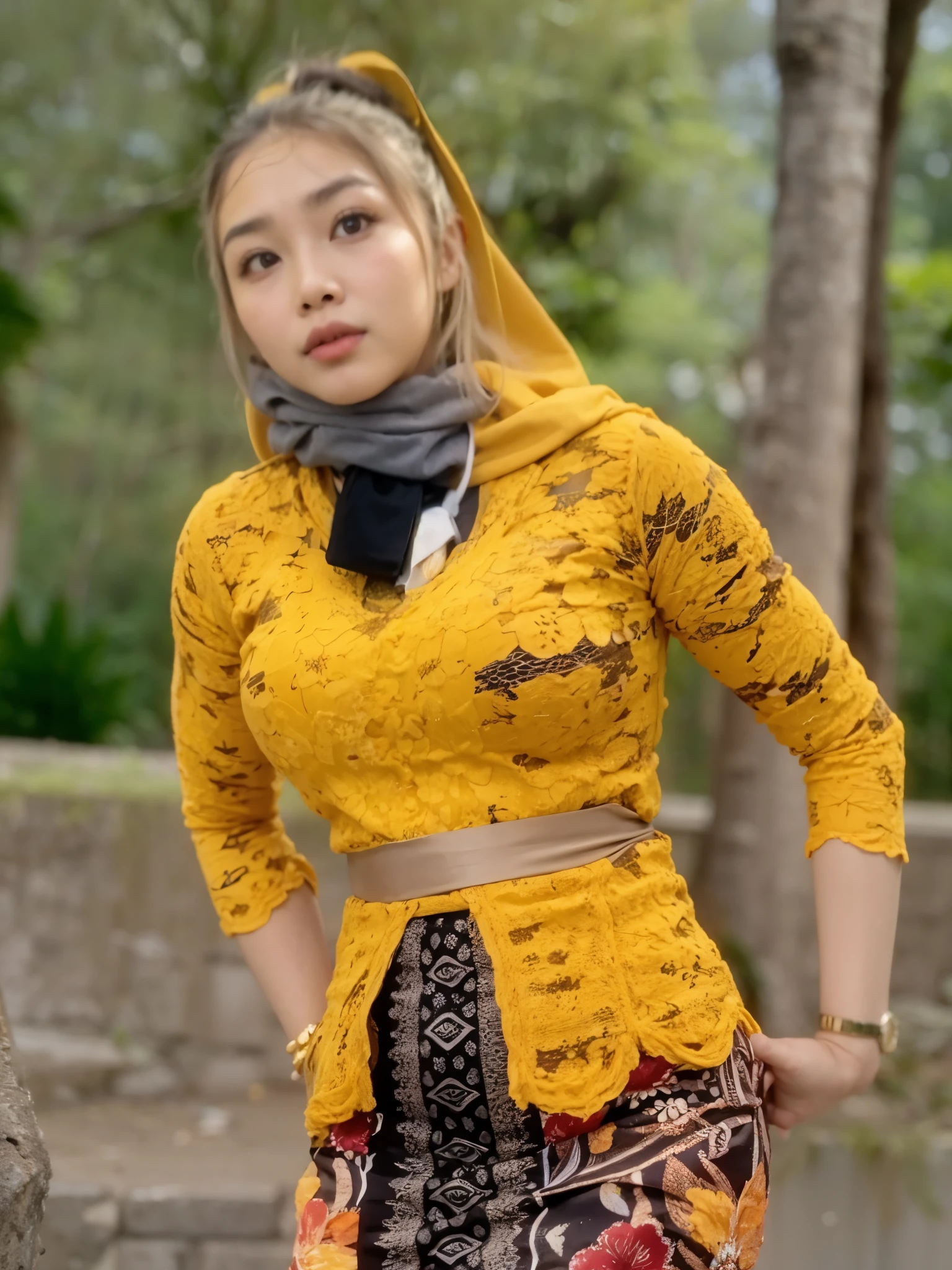 Indonesia plump woman.