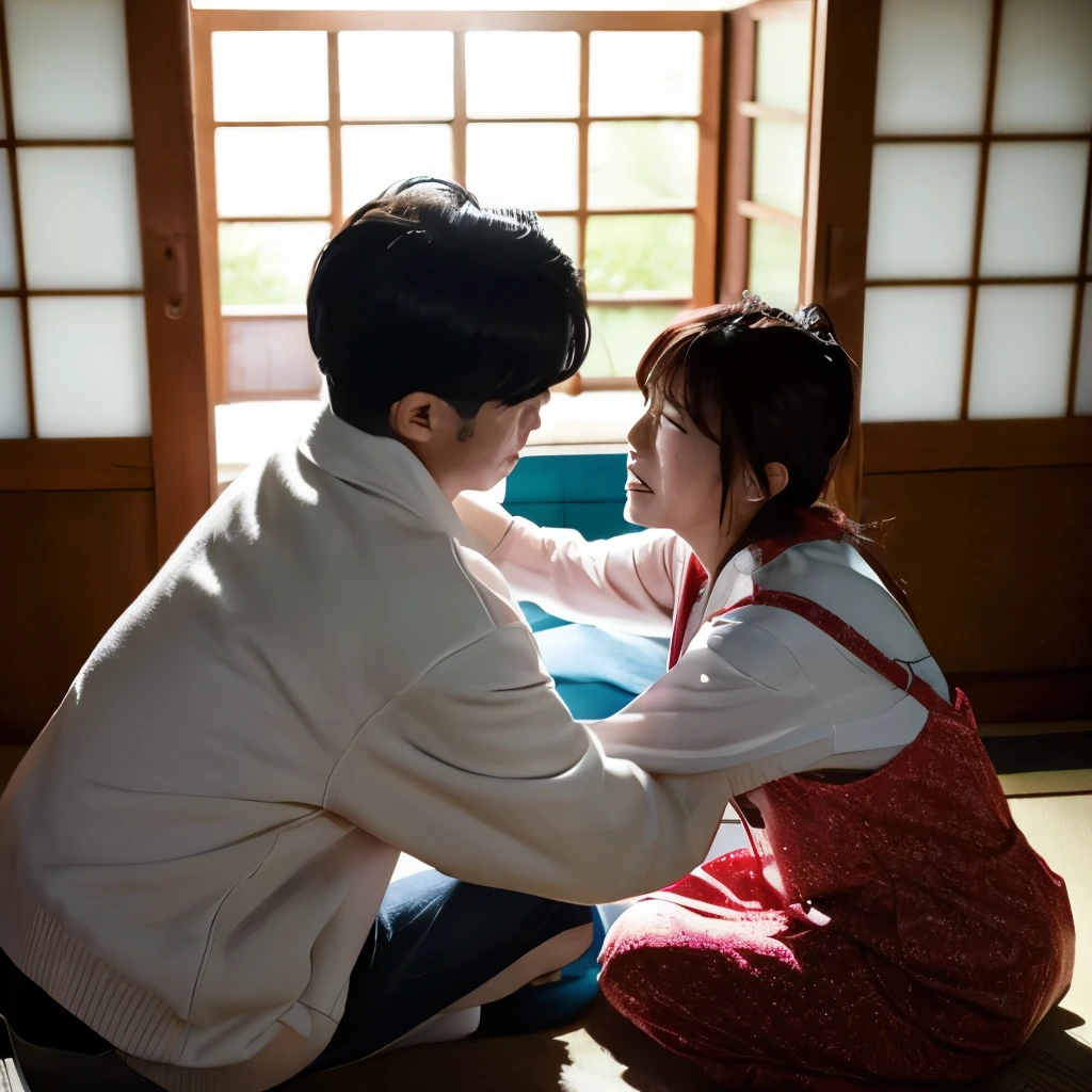 couple、50th Generation、fight、Sulky face、Inside the house、Japanese