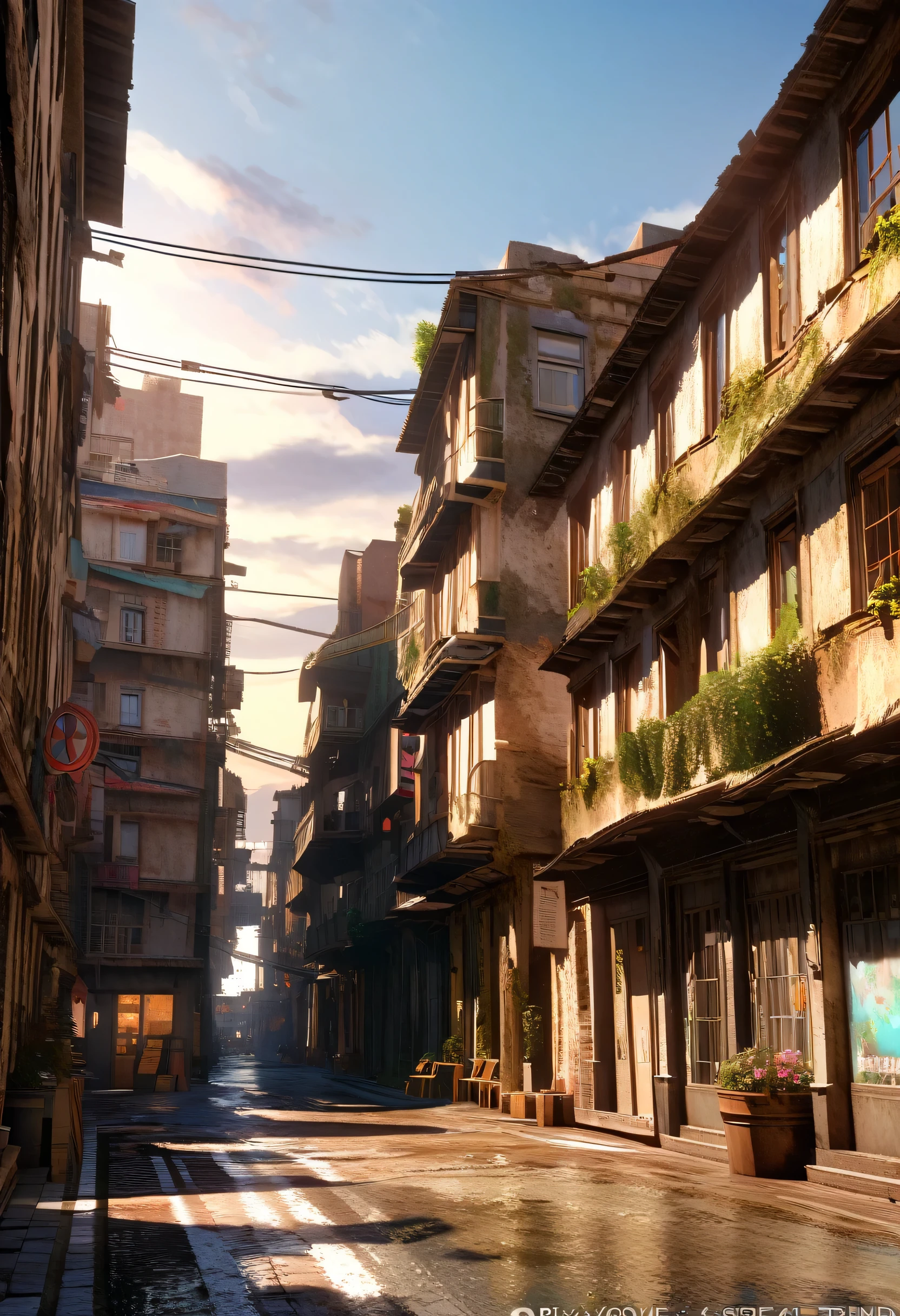 (A 17-year-old youth with a soul body that emits blue and black lightning particles around him), 3D Rendering, Movie special effects, Cinema Lighting, Abandoned city, Clear HD, 8K resolution, Very detailed, Digital Painting, Concept Art, Shinkai Makoto style, pop popularization trend, pop, pop trend, pop trend on pixiv.