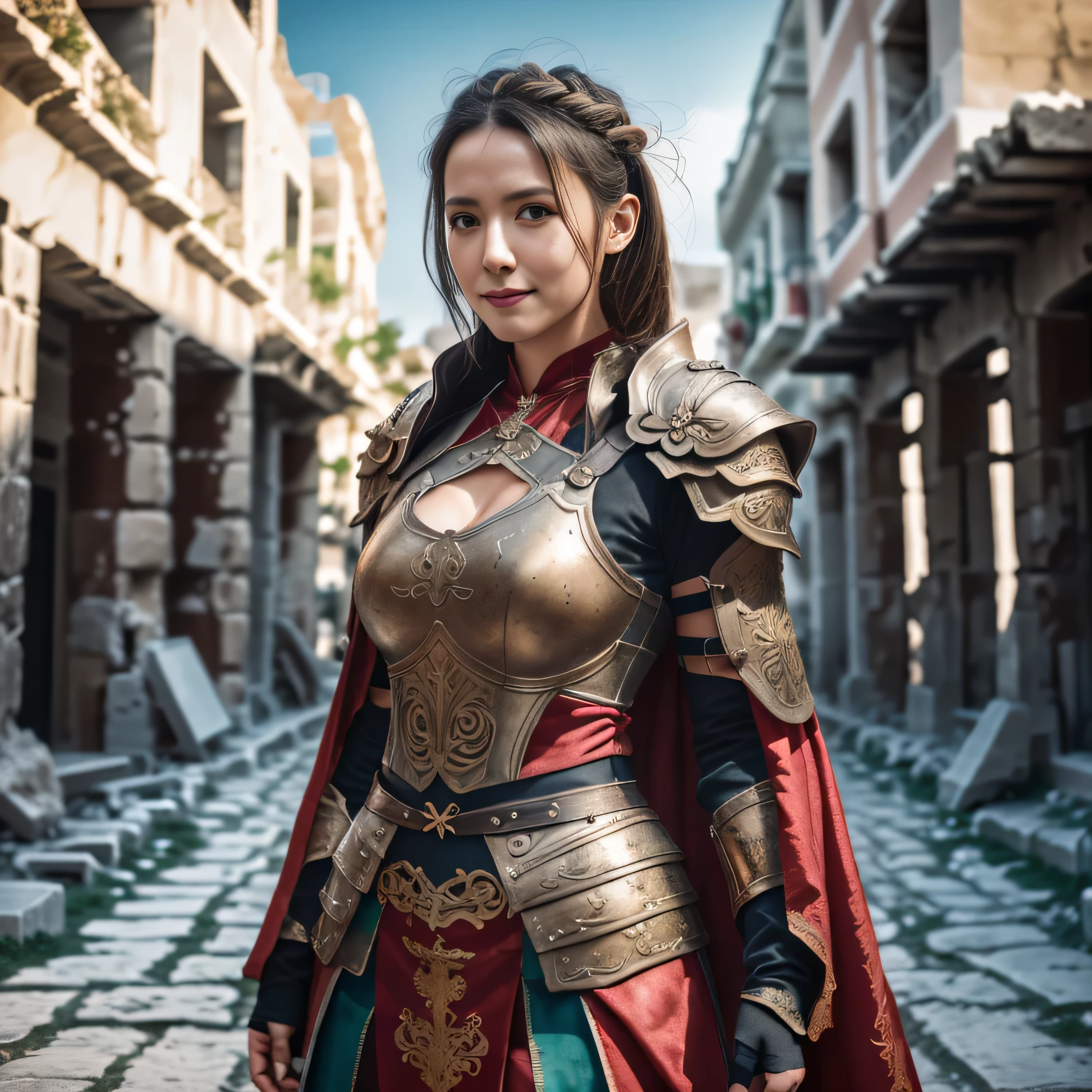 design, interrior, interriordesign saint_cloth, divine_armor
Masterpiece, best quality, (highly detailed raw photo:1.2), 8k render in octane, volumetric lighting, volumetric shadows a portrait of a woman, (armor reflexions:1.2), smiling, cloak
((realistic highly detailed greece ruins background))