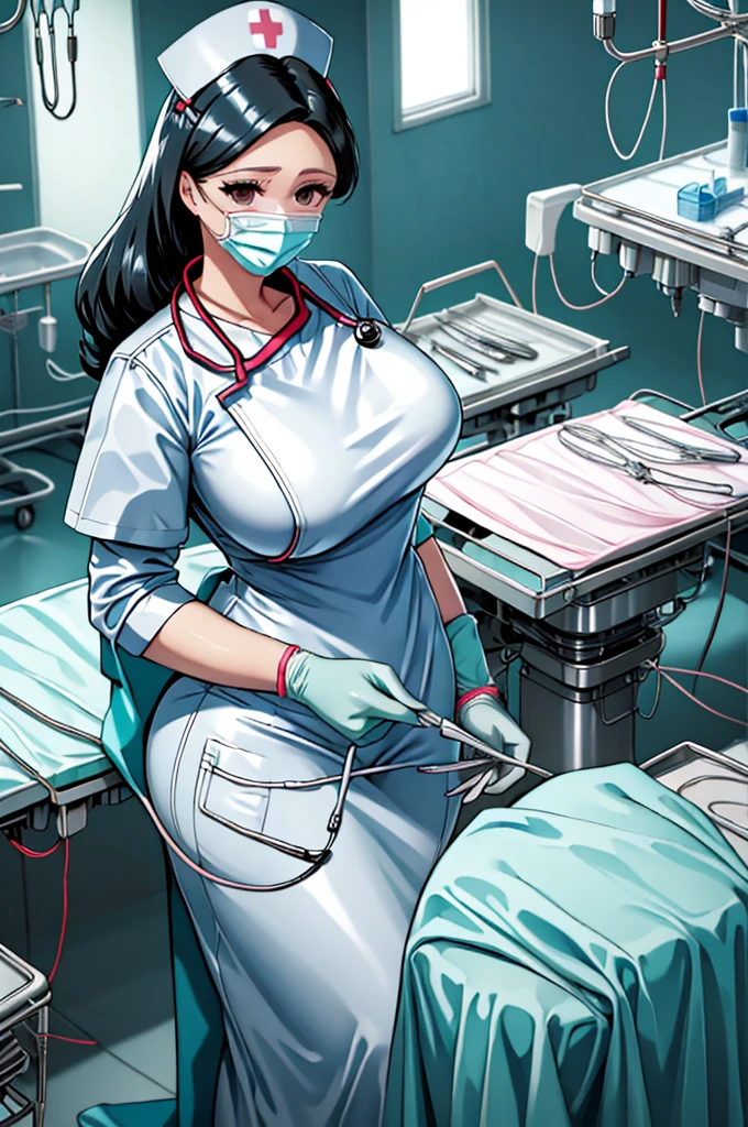 nurse uniform,hospital, latex nurse suit,nurses,busty,elbow gloves,labcoat,black hair woman,red eyes , gigantic ,medical instruments,asian nurse,two nurses,speculum,examination room,oversize ,big ass ,strap on, lay on table ,legs spreaded,giving birth,gyno chair , dentist,Milf,latex,grey uniform,oversize breasts
