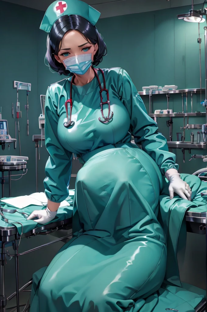 nurse uniform,hospital, latex nurse suit,nurses,busty,elbow gloves,labcoat,black hair woman,blue eyes , gigantic ,medical instruments,asian nurse,two nurses,speculum,examination room,oversize ,big ass ,strap on, lay on table ,legs spreaded,giving birth,gyno chair , dentist,Milf,latex,grey uniform,oversize breasts
