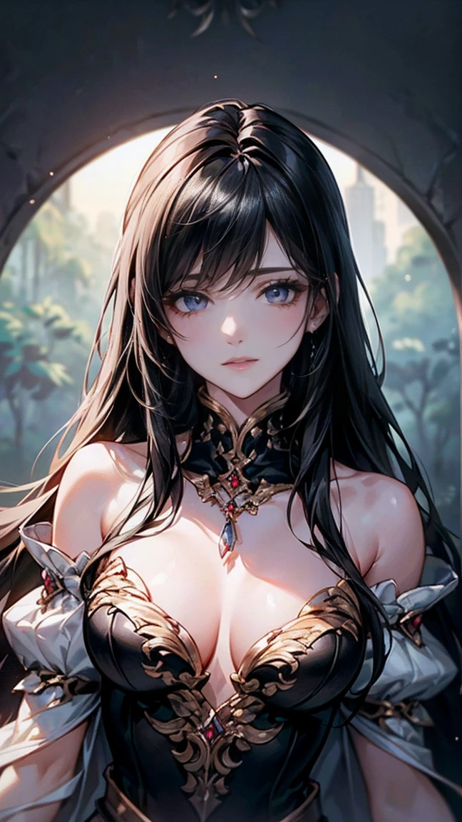 highest quality、masterpiece、8k、Realistic、超High resolution、Very delicate and beautiful、High resolution、Cinema Lighting、medium range shooting、Portraiture、Perfect female body、(Mid-chest:1.3)、Opposition、Looking at the audience、((length, Shiny black hair、that'always well maintained、ponytail:1.6、Deep purple eyes))、Intelligent and mysterious、Demonstrate calm observation、(Egg-shaped features、Thin lips、long, Characteristic small eyes)、Slim and supple build:1.6、Lightweight and quick to move、((Black and purple light combat uniform.:1.3、Designed for covert operations。Shoulder and waist holsters for throwing knives、A small silver charm bracelet on her left wrist))、Unobtrusive but magically protective、Basically, He has a blank or calm expression.、When the mission is successful, When he々Smile with satisfaction.、Walk quietly and calmly、Moves as smoothly as a shadow。