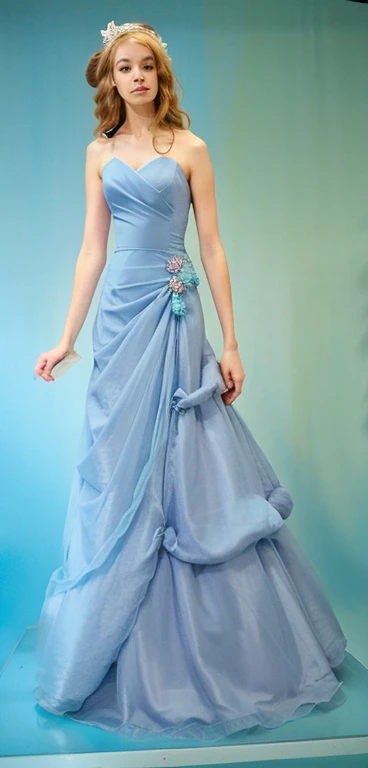 Light Blue Ball Gown