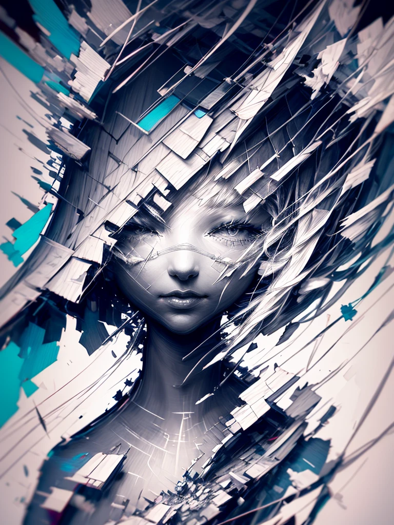 girl with、(masterpiece、top-quality、offcial art、Beauty and aesthetics:1.2)、(ultra-detailliert)、detaile、The best illustrations、hand-paintedhigh-quality、(highly contrast)、(Clean lines:1.3)、(line-drawing)、line-drawing、(complex lines)、(Lola:add more details:0.5),Ligneclair、Fractal Art、Pen drawing、、(portlate、From the knee up、very closeup:1.1)、,Wraparound configuration, , Japanese style ,(intricate-detail),(colourfull),hight resolution,full body,
