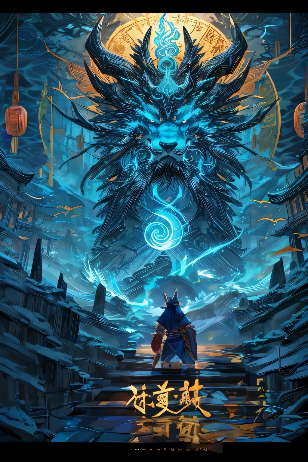 Incorporating the mythological features of Chinese Classic of Mountains and Seas