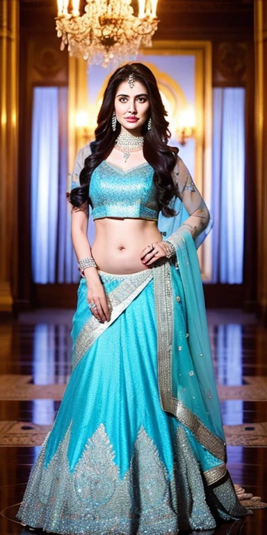 desi girl in lehnga curves