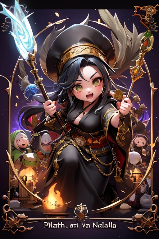 Characters are queuing up,In-game graphics,full character,Characters are arranged in a chain,gothic theme,Detailed character selection game profession priest dancer singer singer herbalist shaman druid cook ninja