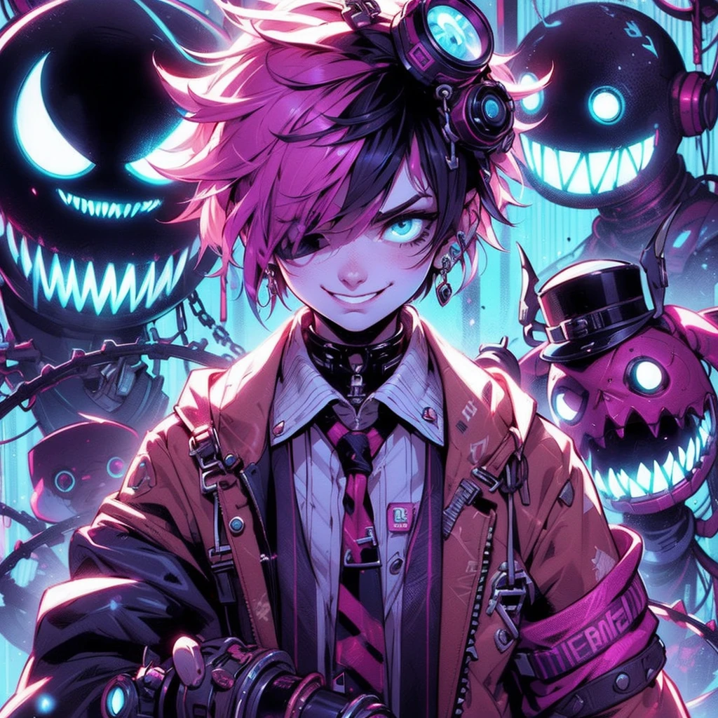 Criar personagem A.B.A. inspirado no jogo NEXUS:guilty gear strive, sorriso mad, artgerm, ouka_niji 5, 16:9
