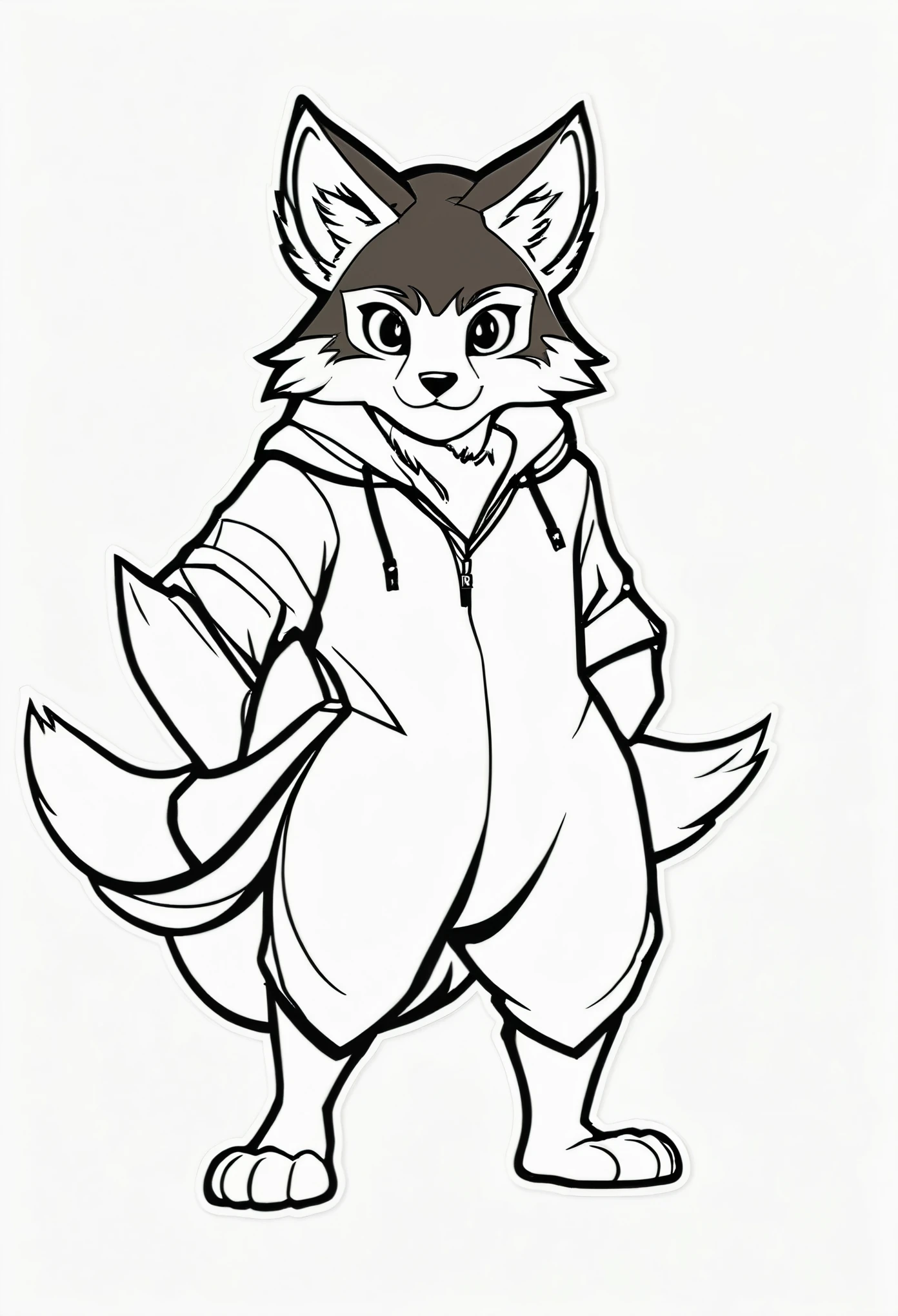 top quality, best quality, rzminjourney, vector-art, High-quality illustrations, masterpiece)(kemono, furry anthro)logo mark, round,
