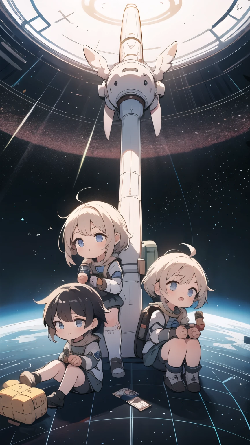 Some children,Jugando,En el espacio