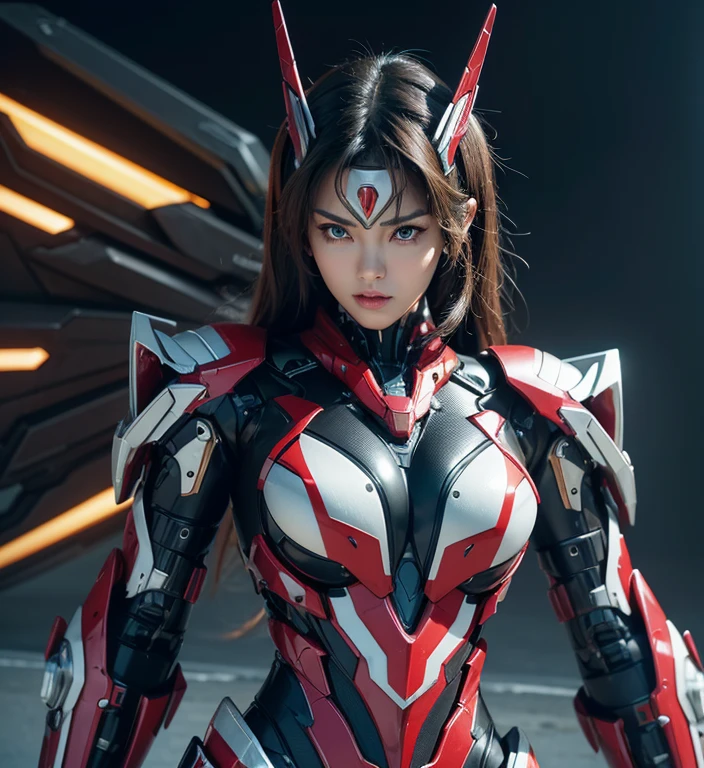Textured skin, Super Detail, high details, High quality, Best Quality, hight resolution, 1080p, hard disk, Beautiful,(Windblade),beautiful cyborg woman,Mecha Cyborg Girl,Battle Mode,Girl with a Mecha Body,She wears a futuristic Transformers mech,Fulll body Shot,A powerful cyborg woman, sleek and futuristic, with advanced mechanical augmentations that enhance her strength and capabilities.