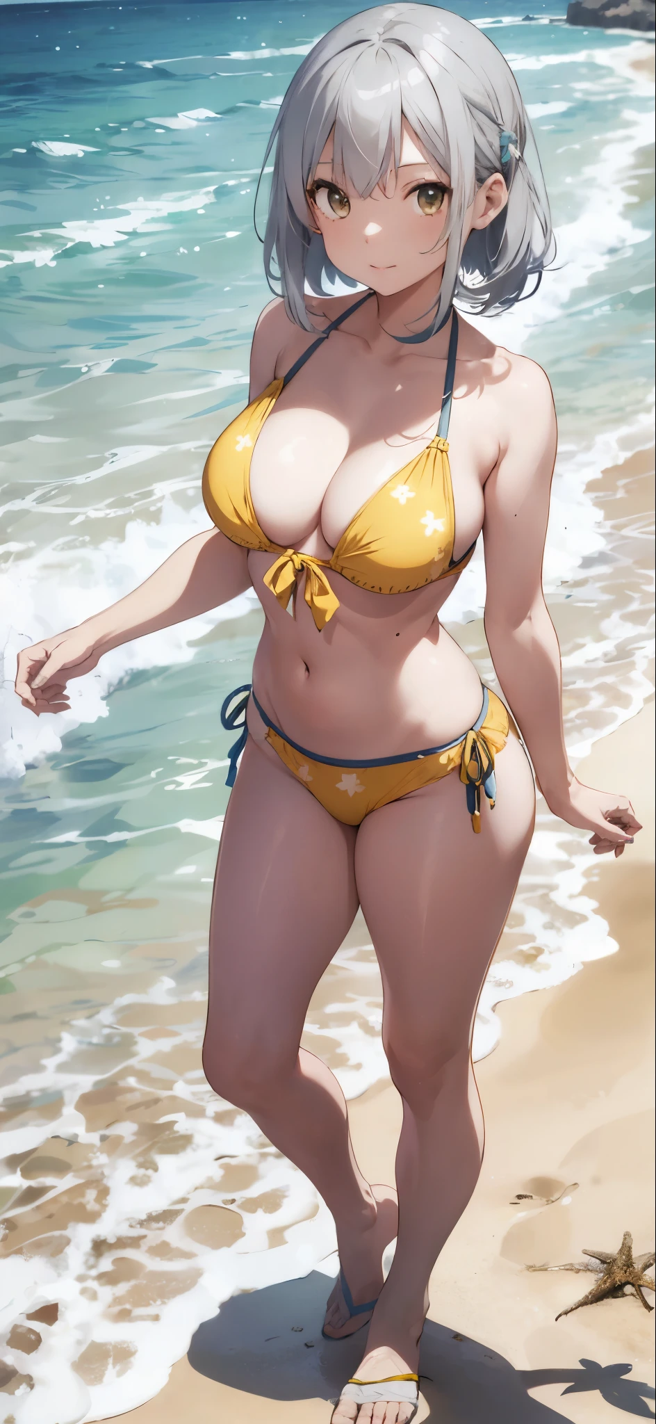 Silver-haired girl drawn in high resolution Japanese anime style、whole body、Women in yellow bikinis taking photos on a deserted beach, Bikini Model, , A young and cute gravure idol, Posing together in bras, Russian and Japanese mix, sakimichan, Asian woman, Wear a swimsuit, that&#39;that&#39;that&#39;that&#39;that&#39;that&#39;that&#39;that&#39;that&#39;that&#39;that&#39;It&#39;s hot with the shining sun, Japanese Model, Cute Core, sakimichan hdri, Young Gravure Idol, Chubby