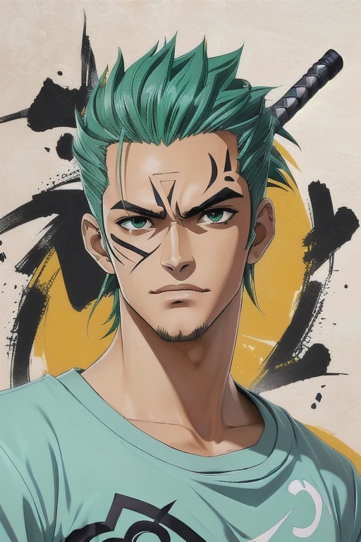 um close de uma pessoa segurando uma espada na frente de um bando de zumbis, roronoa zoro, badass anime 8 k, 4k manga wallpaper, melhor papel de parede de anime 4k konachan, epic anime art, handsome guy in demon slayer art, Demon slayer art style, Papel de parede de arte anime 4k, papel de parede de arte de anime 4k, papel de parede de anime 4K