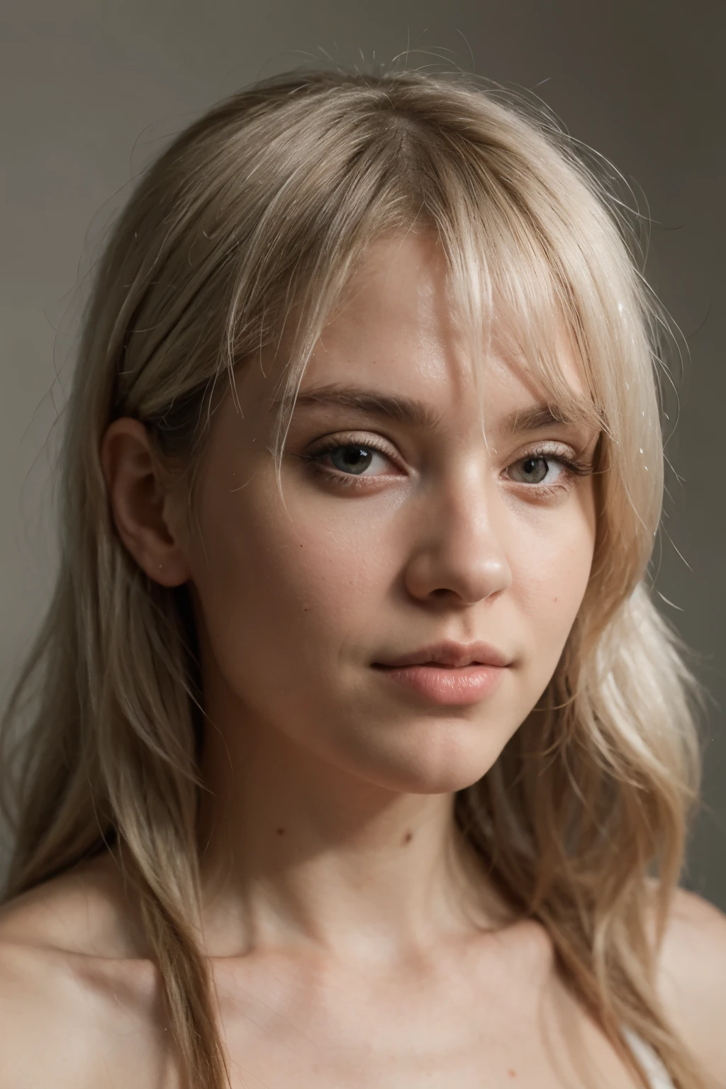 ((best quality)), ((masterpiece)), (detailed), perfect face, white hair, hyperrealism, long hair, kind face