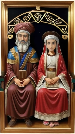 a Judaean family, focus on the characters' faces