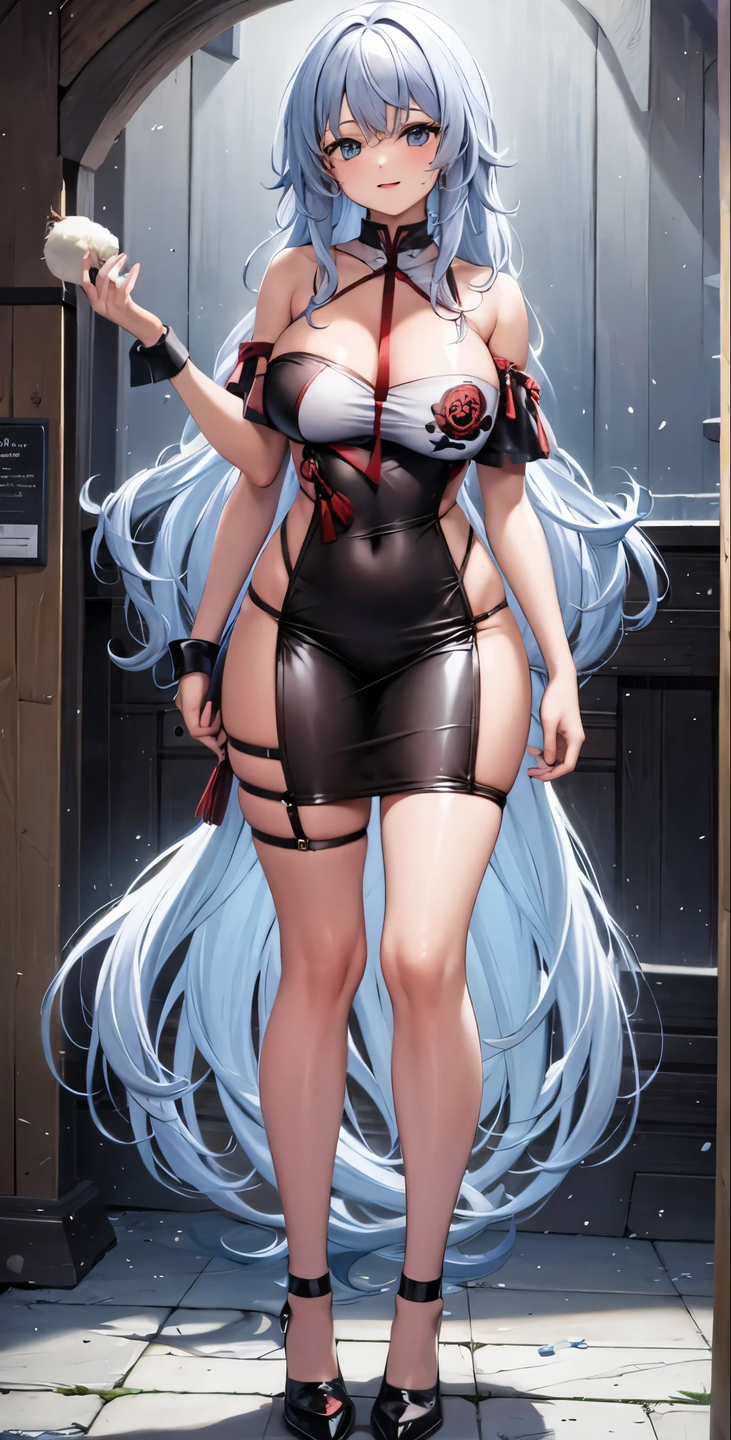 girl,Large Breasts,long hair,leg