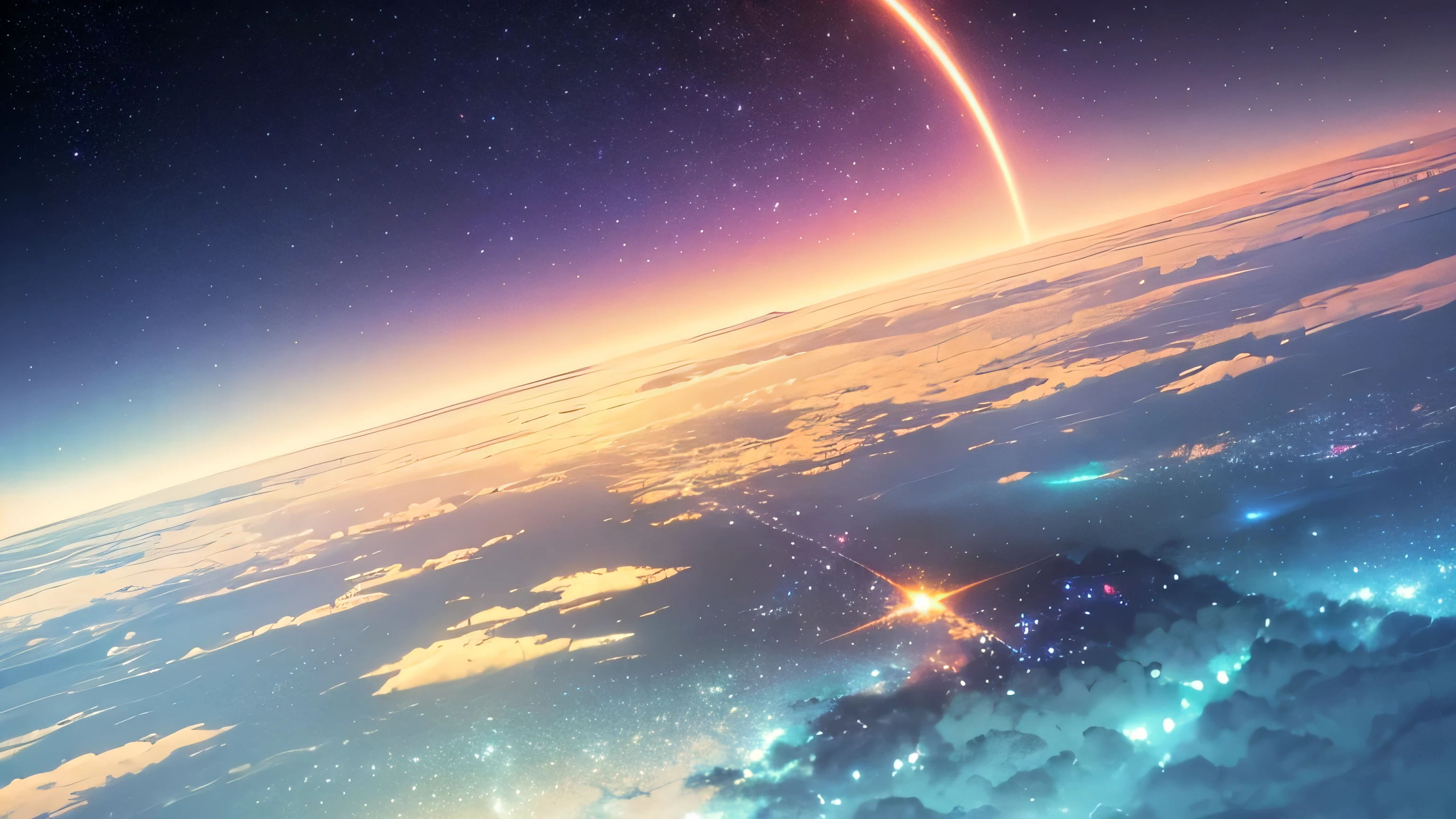 Woman dreaming in a beautiful galaxy,Soft and surreal colors,(highest quality,4K,High resolution:1.2),Super detailed,Impressionist style,starry skies,Dreamy atmosphere,Gentle moonlight,Space Pattern,Peaceful atmosphere,Subtle changes,Sublime Beauty,Dreamy environment,Quiet Peace,Sleep peacefully in a comfortable bed,A tranquil and otherworldly landscape,Sublime Sky Background,Calm and graceful,Subconscious Journey,Cosmic Inspiration,Vibrant and captivating colors,dreamy abstraction,A magical and enchanting sight,Deep amazement and awe,lucid dream,Galactic Dreamscape,A relaxing and introspective experience,bright shining star,Blissful state of mind,Calm atmosphere,Cosmic Whispers,Mysterious and fascinating,Just drifting away.