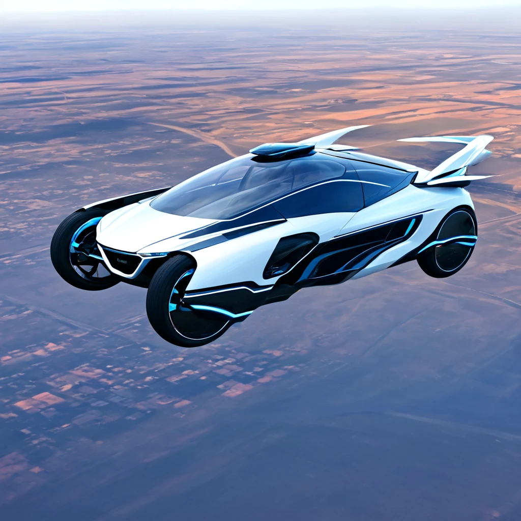 high quality, high graphics, flying car, no tires,