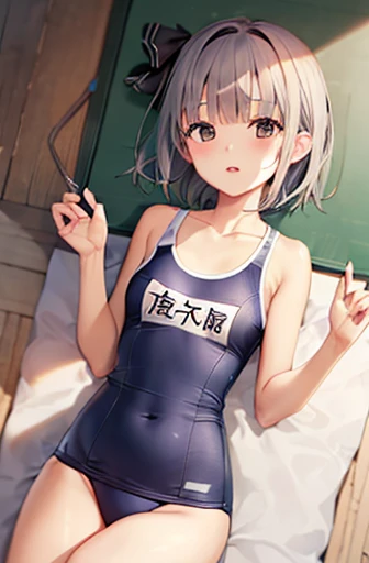 School Swimsuit、Youmu、Hips、barefoot、