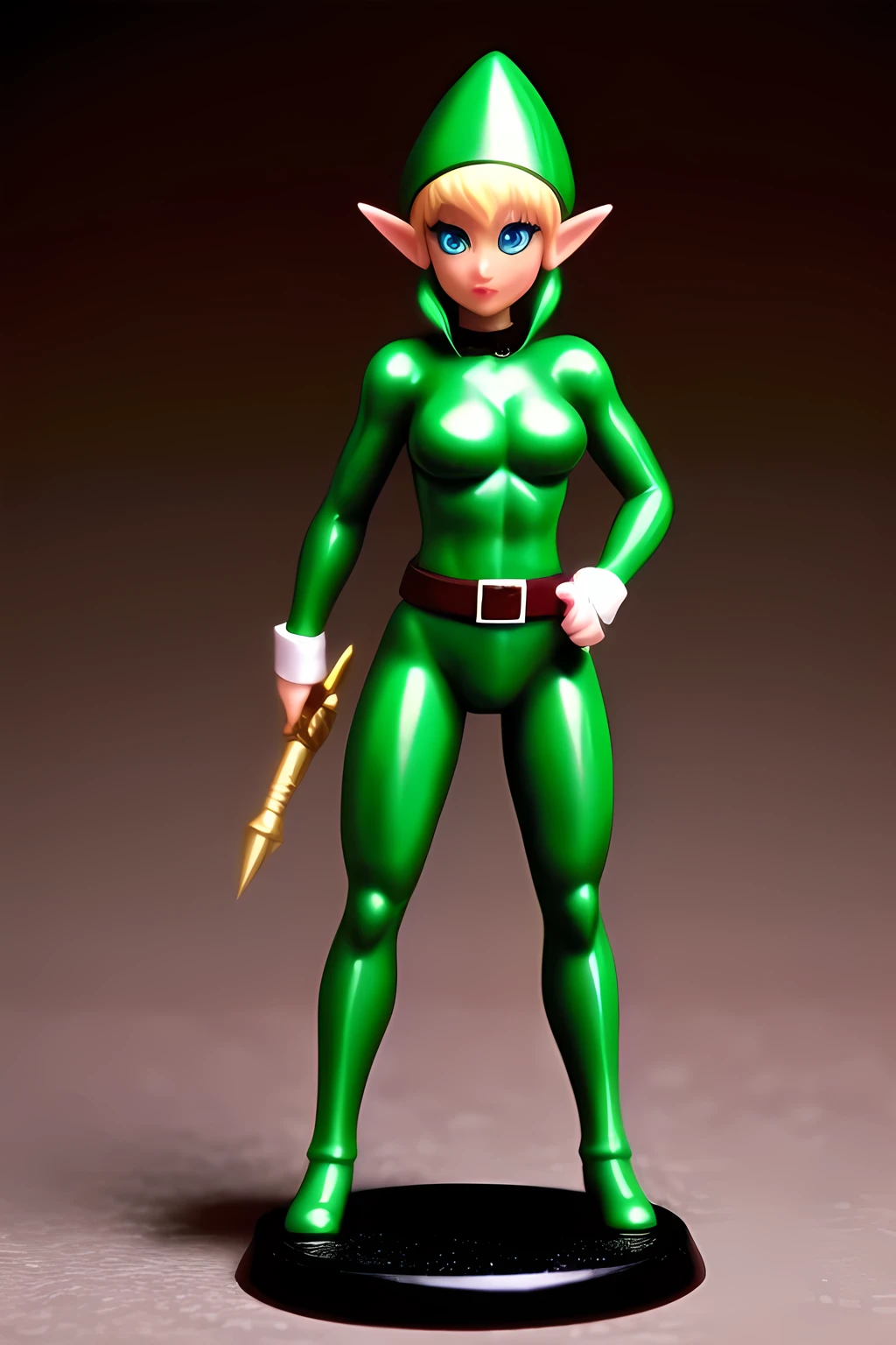 Elf in tight combat uniform