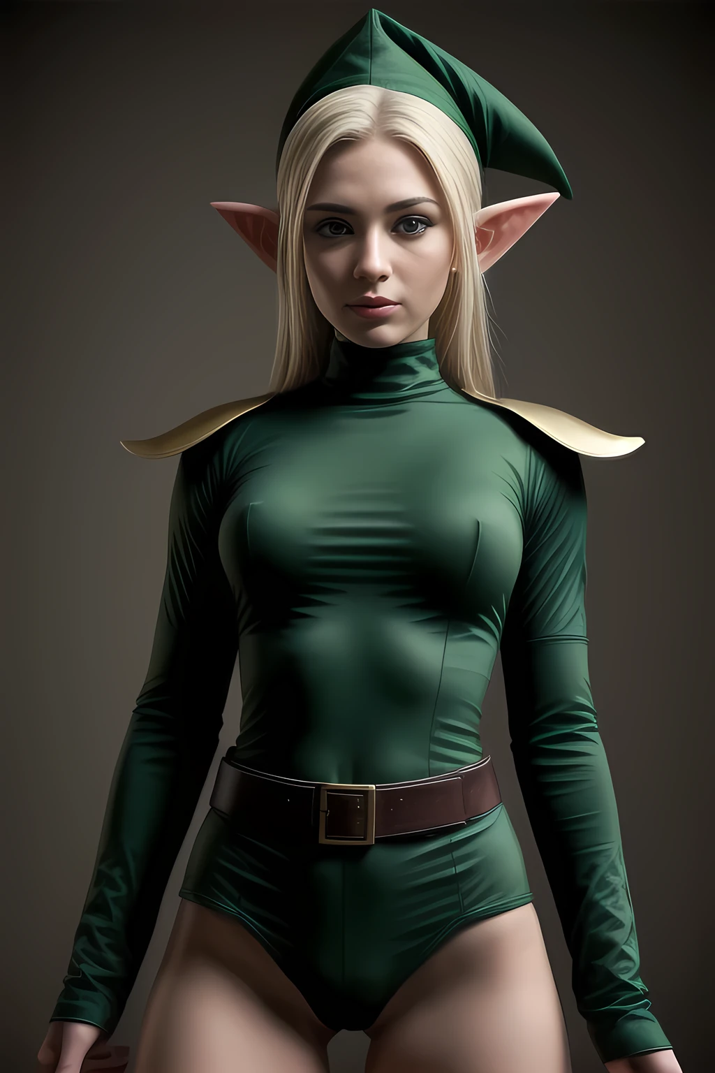 Elf in tight combat uniform