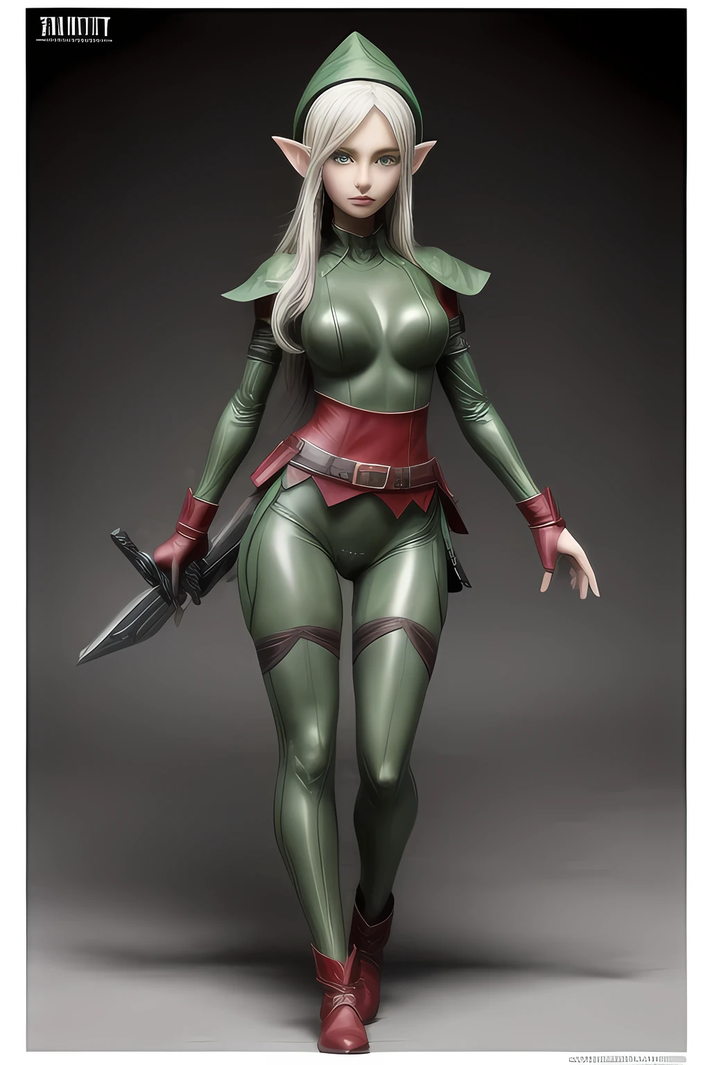 Elf in tight combat uniform