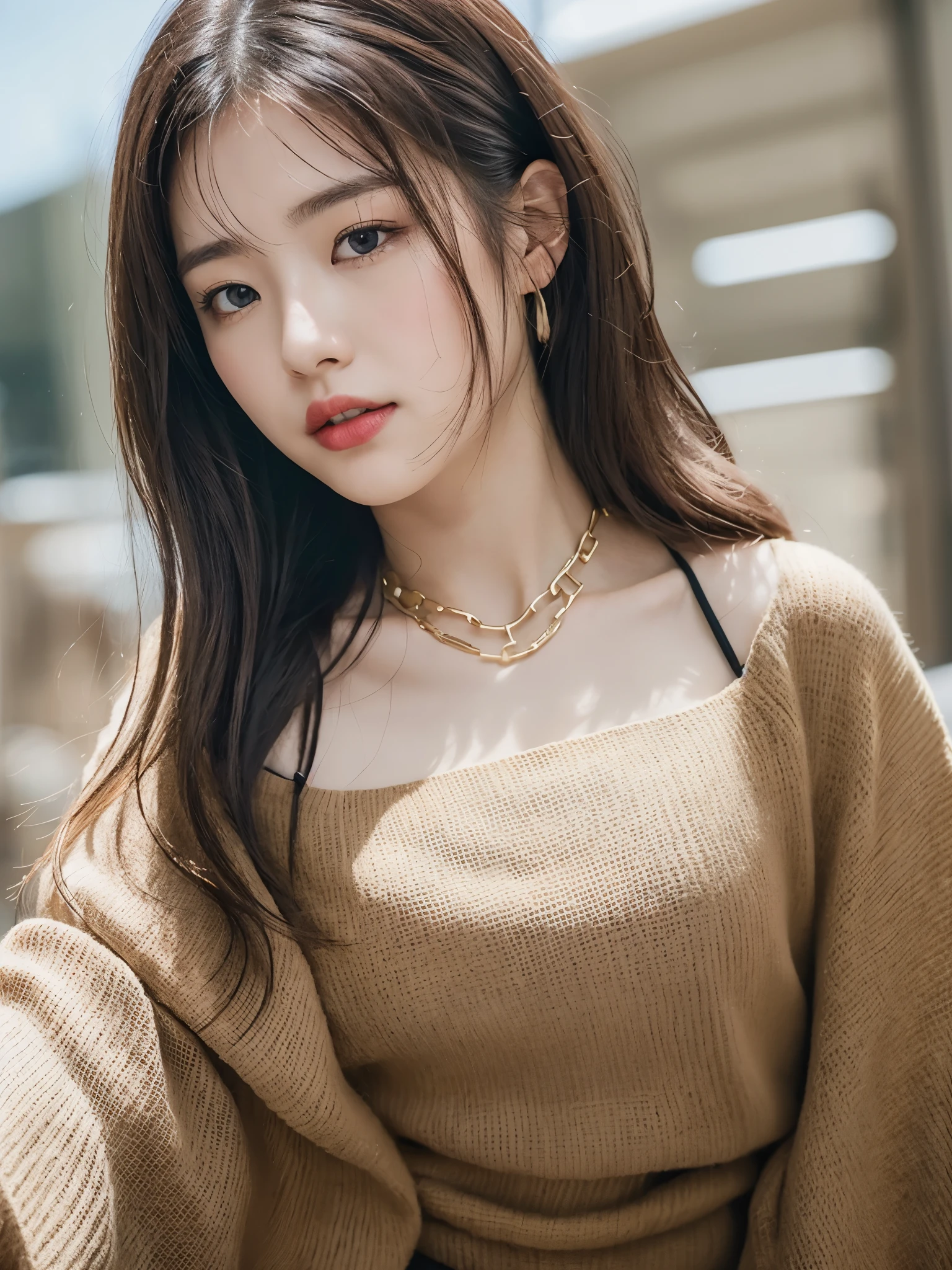 ((highest quality, 8k, masterpiece: 1.3)), Sharp focus: 1.5, A beautiful woman wearing a bright fluorescent top