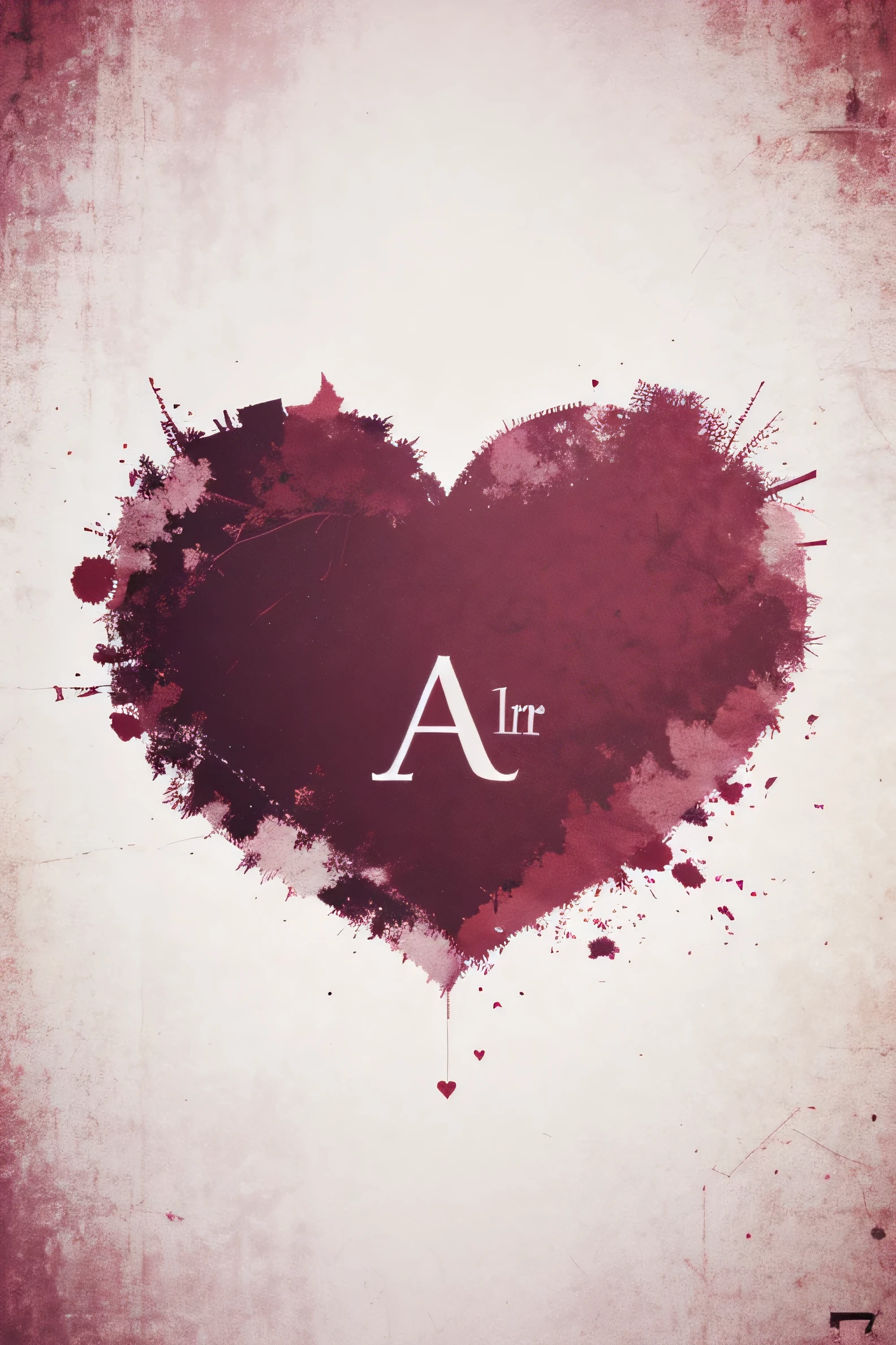 Wallpaper of A A in heart